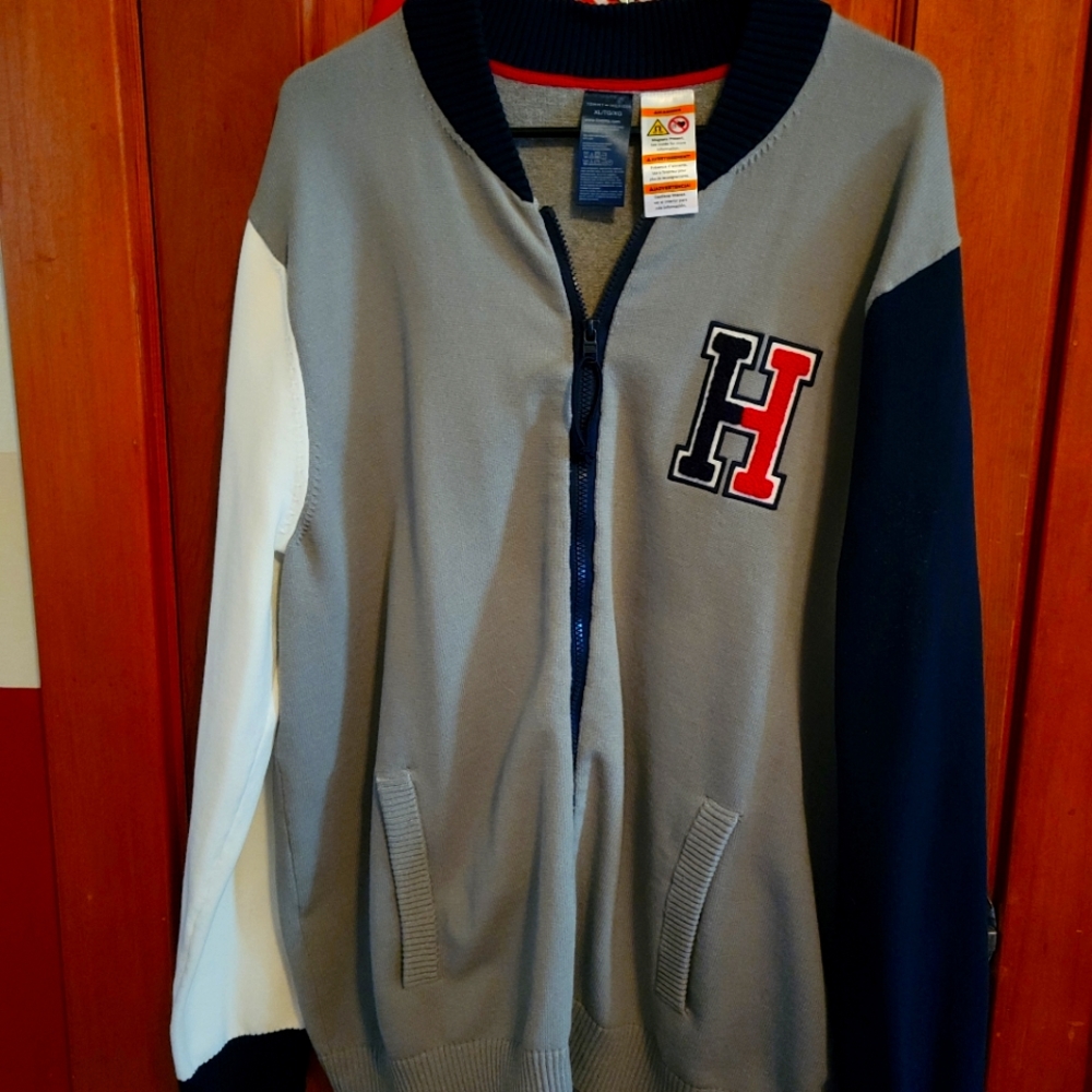 Tommy hilfiger zip up Varsity